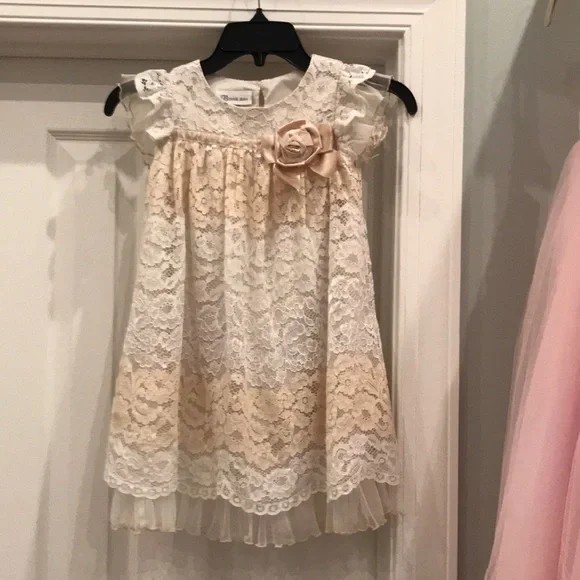 endless rose square neckline lace trim dress Lace Cami Midi Dress main image 1